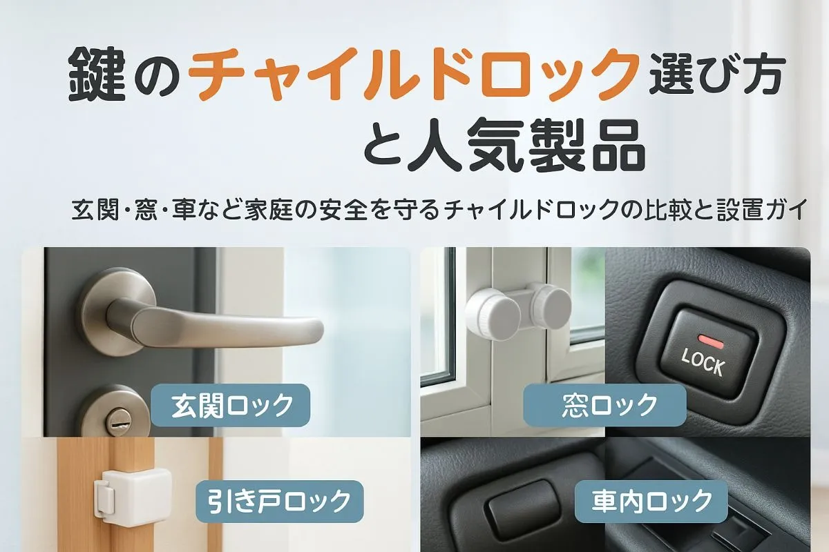 鍵のチャイルドロックの選び方とおすすめ人気製品比較｜玄関・窓・引き戸・車の安全対策と設置ポイント