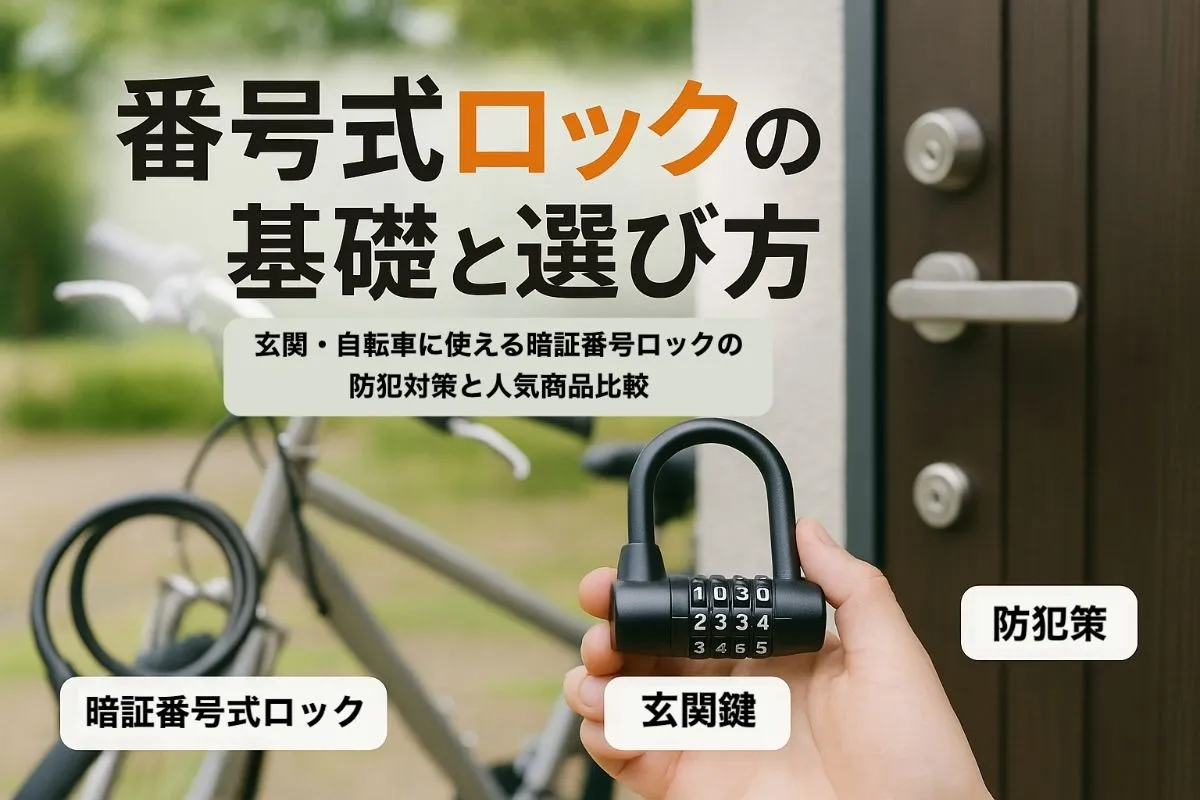 鍵の番号式の基礎知識と選び方ガイド｜玄関や自転車に使える暗証番号ロックの防犯対策と人気商品比較