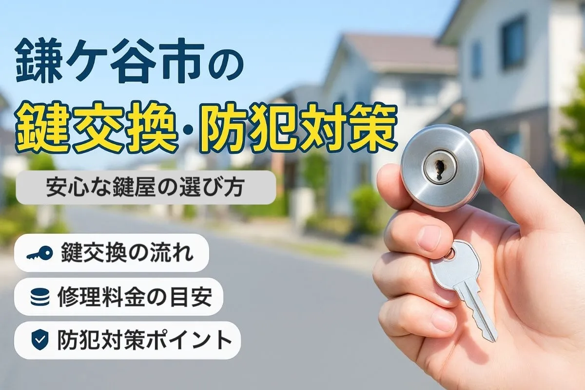 鎌ケ谷市の鍵に関する基礎知識と交換・修理料金相場｜安心の鍵屋選びと防犯対策ポイント
