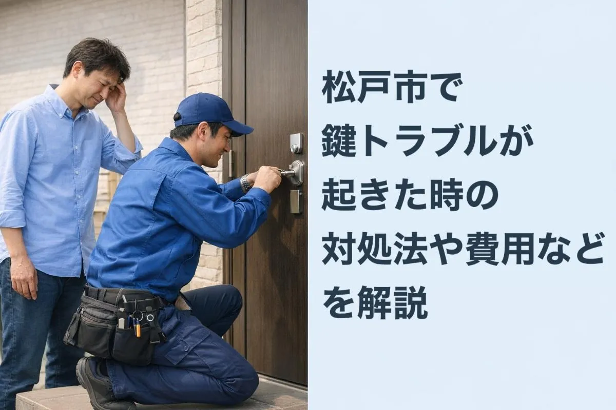 松戸市で鍵トラブルが起きた時の対処法や費用などを解説