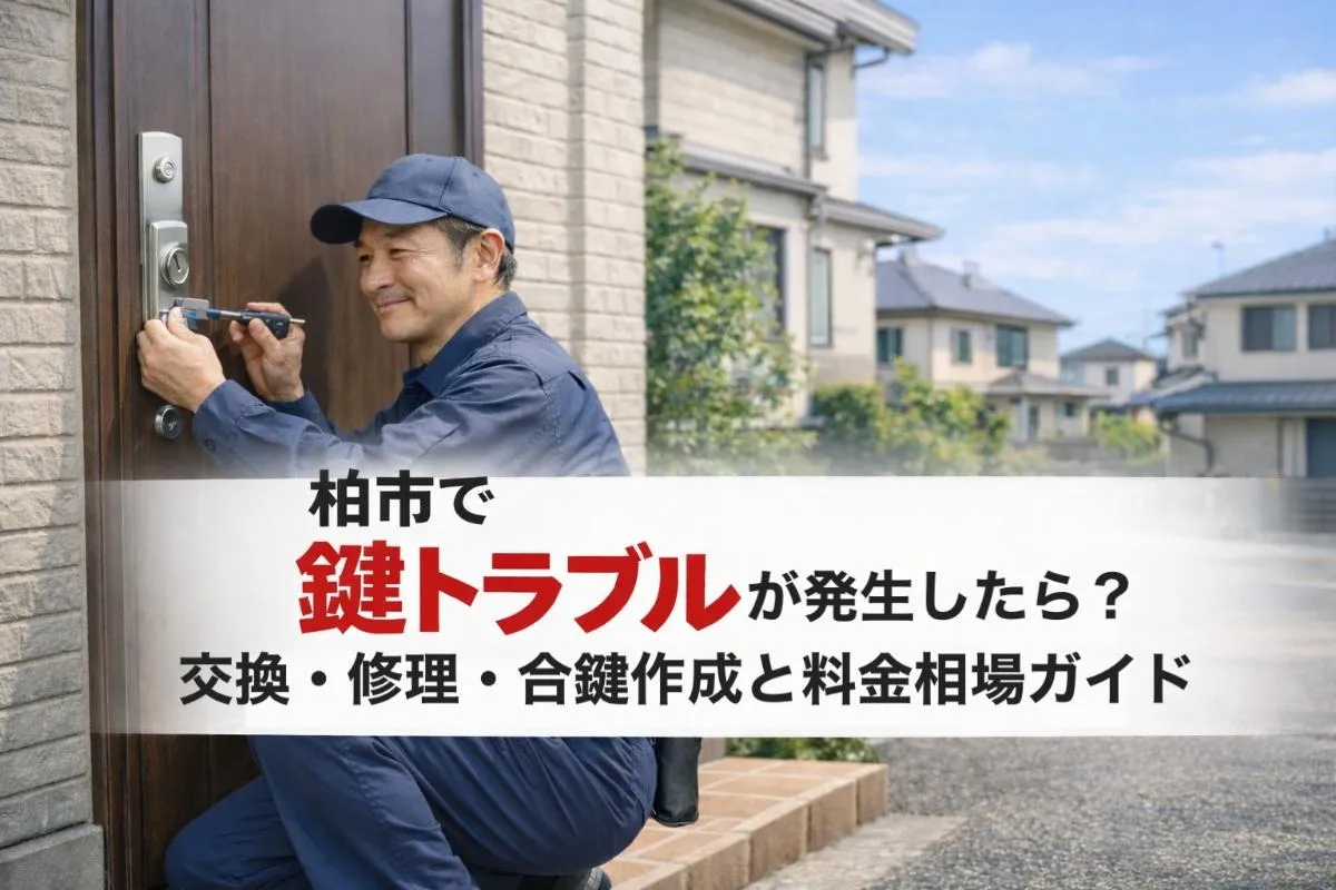柏市で鍵トラブルが発生したら？交換・修理・合鍵作成と料金相場ガイド