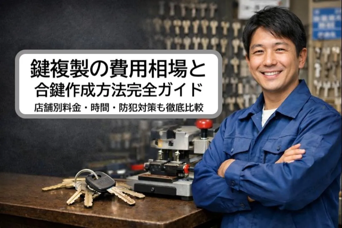 鍵複製の費用相場と合鍵作成方法完全ガイド｜店舗別料金・時間・防犯対策も徹底比較